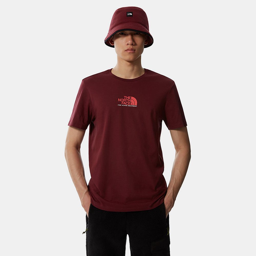 The North Face T-Shirts Mens Australia - The North Face Fine Alpine Equipment 3 Red (VRM-852943)